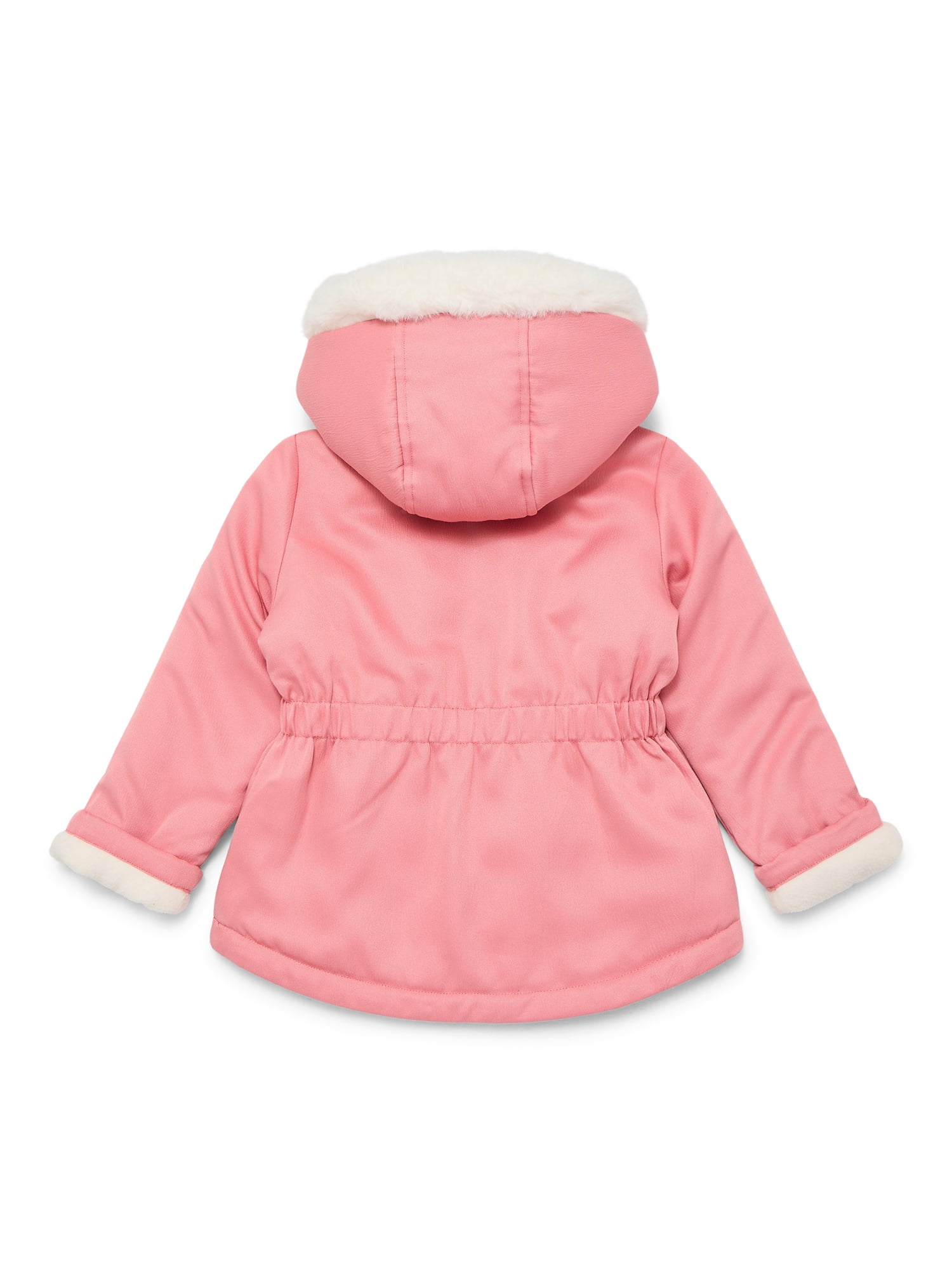 Jessica Simpson Toddler Girls' Cotton Twill Parka, Sizes 2T-5T