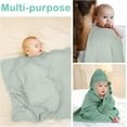 thumbnail image 7 of itvber Hooded Baby Towels for 1 Pack 100% Muslin Organic Cotton Baby Bath Towel with Hood 35 Inch for Babies Toddler Soft and Absorbent Boy and Girl Bath All Season, 7 of 7