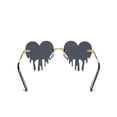 thumbnail image 2 of Harpily Women Sunglasses Retro Heart Shaped Frameless Alloy Resin UV Protection Glasses for Outdoor Casual Wear, 2 of 2
