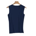 thumbnail image 4 of Ankishi Tank Undershirts for Men Traceless V Neck Ice Silk Slimming Body Shaper Muscle Vest Undershirts for Fitness, 4 of 9