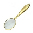 thumbnail image 1 of BUYISI Durable Convex Lens Magnifying Mirror Mirror Glass Vintage Pocket-Sized Gold, 1 of 5