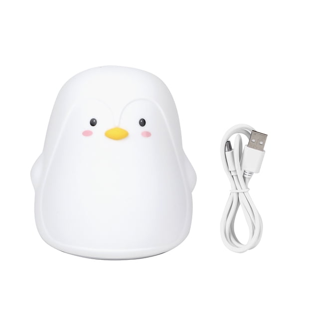 Oubit Night Light,Silicone Colorful Cute Penguin Silicone Night Lamp USB Changing Night Light Built to Last
