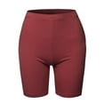 thumbnail image 2 of TheLovely Womens & Plus Basic Solid Cotton Mid Thigh High Rise Biker Bermuda Shorts, 2 of 5