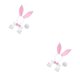 thumbnail image 3 of Sonducket Sexy Rabbit Ear Hairhoop Collar accesorios para el hogar accesorios de Cosplay multifuncional Lady Bunny disfraz blanco + rosa claro Blanco+Rosa Claro 2piezas, 3 of 6