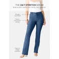 thumbnail image 4 of Roaman's Women's Plus Size Tall Plus Size 24/7 Stretch Bootcut Jean, 4 of 4