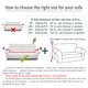 thumbnail image 3 of En Forma de L Estiramiento Sofá Cubiertas Cubierta de la Silla para 1 2 3 plazas Sofá + una Almohada Cubierta Patrón 12 Loveseat-2seater Unique Bargains Sofá Protectora, 3 of 9