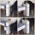 thumbnail image 4 of golytefs Tiers Narrow Storage Cabinet with Wheels Modern Floor Storage Cabinet Large Capacity Slim Bathroom Storage Cabinet Bedroom Accessories, 4 of 9