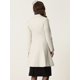 thumbnail image 3 of Abrigo Largo de Invierno para Mujer con Solapa y Doble Botonadura Blanco crema XL, 3 of 5