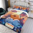 thumbnail image 3 of Nosotros los Osos Conjunto de sábanas temático, trío de piezas, cómodo y amigable con la piel, diseño único, regalo de decoración para el hogar para familiares, amigos y fans,140cm *210cm, 3 of 6
