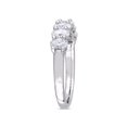 thumbnail image 2 of 1,29 carat (CTW Color F-G, SI1-SI2) OVAL CUT DIAMOND Semi-Eternity Band Rague en or blanc 14K, 2 of 5
