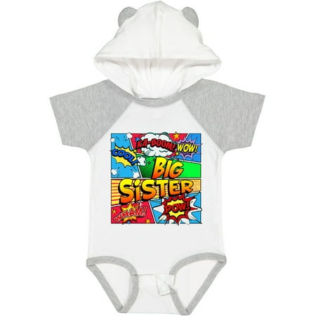 

Inktastic Big Sister Comic Book Gift Baby Girl Bodysuit