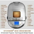 thumbnail image 2 of KITCHENARM 29-en-1 Machine à Pain Intelligente avec Réglage Sans Gluten 2LB 1.5LB 1LB Machine à Pain, 2 of 7