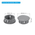 thumbnail image 2 of Tapón de agujero de plástico Uxcell, tipo empotrado, tapones redondos para agujeros, tapa de bloqueo en el tubo, gris oscuro 1", 2 of 7
