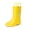 YELLOW, variant on Rain Boots Glitter Boys Girls with Easy-on Handles Sparkly Waterproof Boots Outdoor Playing Rain Boots Unisex-Child