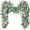 White, variant on TETOU 1Pcs Artificial Eucalyptus Garland,6.56Ft Lush Silver Dollar Leaves Boxwood Faux Greenery Vines for Home Party Table Mantle Fireplace Holiday Sping Decorations(White Buds)