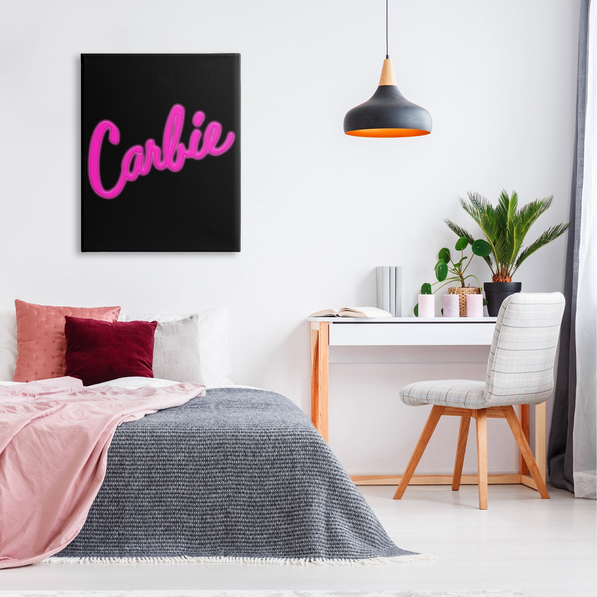 Stupell Industries Carbie Funny Food Phrase Inspirational Painting Gallery Wrapped Canvas Art Print Wall Art, 30 x 40