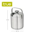 thumbnail image 4 of True Insulated Stainless Steel Ice Bucket with Tongs for Outdoor BBQ Party, 4 of 9