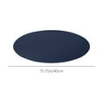 thumbnail image 3 of Qholemyo Double Sided Two Color Leather Round Table Mat Rainproof Dirtproof Oil Proof Heat Insulating Placemat Home Solid Color Tablecloth dining table placemats place mats, 3 of 6