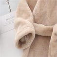 thumbnail image 6 of LYMAYTER Kids Flannel Robe Winter Hooded Bathrobe for 1-12Y Soft Animal Print Robe Kids Toddler Sleepwear, 6 of 7