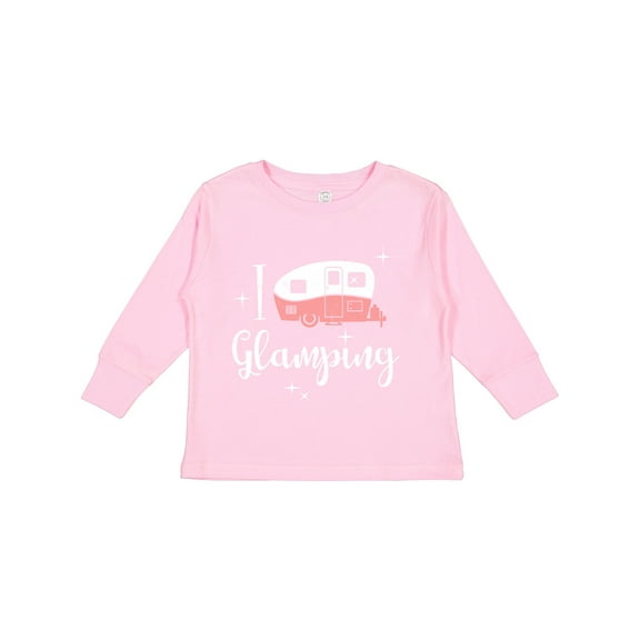 Inktastic I Love Glamping Girls Long Sleeve Toddler T-Shirt