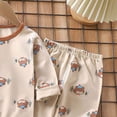 thumbnail image 6 of TOWED22 Baby Girl Boy Fall Winter Clothes 2pcs Cotton Graphic Tee Cotton Joggers Pants Toddler Outfits Casual Clothing(Khaki,4-5 Y), 6 of 6