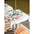 thumbnail image 2 of Square Outdoor Tablecloth with Umbrella Hole Summer Flowers Outside Table Cloth Waterproof Patio Table Cover Watercolor Spring Butterfly Floral Zipper Tablecloths for Picnic Party Camping 54x54 Inch, 2 of 8