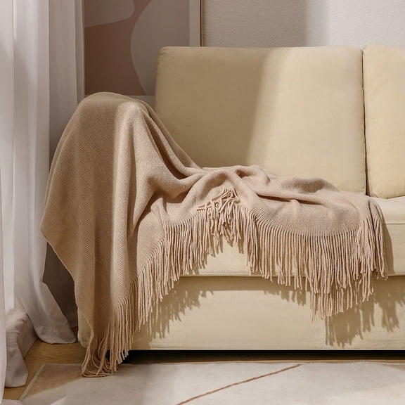 suxuMhao Bed Blankets - 1 Piece 51×94in Soft Throw Blanket with All-season, Cozy Couch Blanket & Air Conditioning Blanket, Perfect Fall Blanket for Home or Office Comfort, Khaki