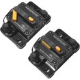 thumbnail image 2 of GFDYREE 30A Audio Inline Circuit Breaker,12V-24V Waterproof Manual Reset Fuse Inverter for Trolling Motor Auto Car RV Marine Boat Current Overload Protection, 2 of 6