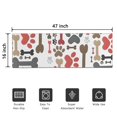 thumbnail image 5 of Paw Prints and Bones Door Rugs,Washable Non Slip Door Mats Indoor,Decorative Door Mats,Entry Mat Indoor for Entrance,Bedroom,Kitchen,Bathroom,16"x47", 5 of 6