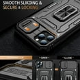 thumbnail image 2 of for iPhone 11 Pro Case with Screen Protector,Sliding Camera Cover,-Grade Cover with  Stand Phone Case 5.8" Black, 2 of 12