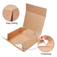 thumbnail image 3 of Paper Fold Boxes Gift Wrapping Boxes for Jewelry Candy Wedding Party Favors Rectangle Moccasin 8x11x3-5/8 inch(20.2x28x9.3cm), 3 of 6
