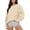 Beige, variant on Fgnfyis Women's Sweatshirts Long Sleeve Casual Loose Fit Pullover Hoodie Fall Tops Crew Neck Sweatshirts Women