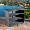 thumbnail image 3 of Noble House Trinidad Modern PE/Aluminum Bar Table in Dark Brown, 3 of 10