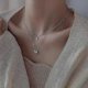 thumbnail image 2 of 2023 New Elegant Silver Color Shiny Butterfly Necklaces Ladies Exquisite Double Layer Clavicle Chain Necklace Party Jewelry Gift-xl117-1--XL369-Produc XL369, 2 of 5