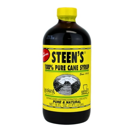 100% Pure Cane Syrup OKA4 16fl. Oz - No Additives - No Preservatives - Pure & Natural - Open Kettle - Louisiana's Trusted Brand for Over 100 Years - By Steen's (16 Fl Oz (Pack of 1))
