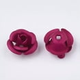 thumbnail image 2 of GRACEARA 50 pcs Frosted Long-Lasting Plated 3-Petal Flower Aluminum Beads Crafts 6x4.5mm, 2 of 2