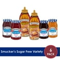 Smucker's Sugar Free Preserves, Jam, & Syrup Variety (Pack of 6