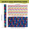 thumbnail image 2 of Papel de regalo reversible Woric Happy Birthday, 0,43 x 11 m, 2 of 7