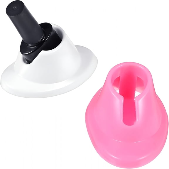 ACDANC 2Pcs Soft Rubber Nail Polish Bottle Holder Stand, Anti-Spill Non-Tippable Manicure Display Organizer for Nail Art