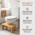 thumbnail image 3 of Toilet Stool Squat Adult, Wood Poop Stool for Bathroom Adults., 3 of 8