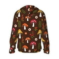 thumbnail image 3 of Uemuo Woodland Mushroom Pattern Women's Full Zip UPF 50+ Sun Protection Hoodie Jacket Long Sleeve Sun Shirt Hiking Outdoor Performance with Pockets-3X-Large, 3 of 9