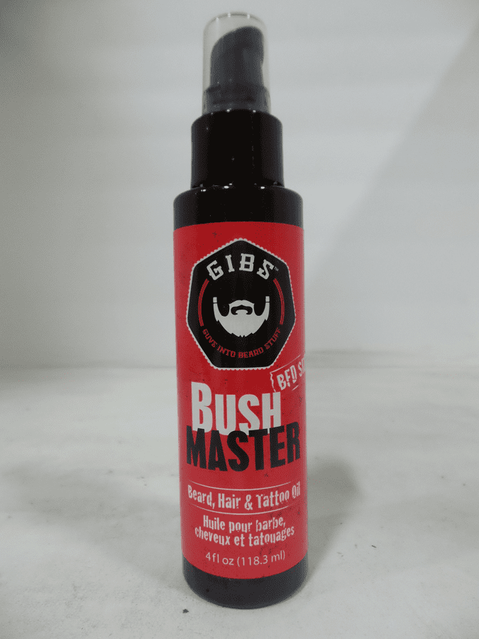 Gibs Bush Master Beard, Hair and Tattoo Oil, 4 oz 