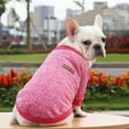 thumbnail image 3 of YUEHAO Dog Sweaters for Small Dogs Pet Dog Puppy Classic Sweater Fleece Sweater Clothes Warm Sweater Winter Small Dog Sweater (Hot Pink, XL), 3 of 3
