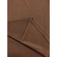 thumbnail image 5 of Women's Crew Neck Side Slit Long Sleeve Fitted Top & High Waist Skinny Pants Casual 2 Piece Outfit Set, 5 of 5