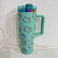 thumbnail image 5 of Sanrio Hello Kitty Thermos Mug Large Capacity Vacuum Insulated Tumbler Cartoon Stainless Steel Straw Bottle Portable Thermal Cup, 5 of 9