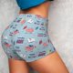 thumbnail image 4 of Fotbe Brain Training Shorts Sin Costuras – Shorts Deportivos de Cintura Alta para Mujer, Elásticos para Gimnasio, Yoga, Running o Ciclismo-Medium, 4 of 8