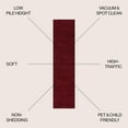 thumbnail image 2 of JONATHAN Y SUPERSOFT 2 x 16 Runner Rug, Haze - Dark Red, SEU100Q-216, 2 of 4