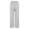 thumbnail image 4 of Jamsmile Womens Pants Casual Comfortable Solid Colored Long Pants Pockets Comfortable Spring Summer Loose Beach Lightweight Pants, 4 of 4