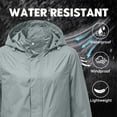 thumbnail image 6 of Maqroz Rain Jackets for Women Packable Lightweight Windbreaker Waterproof Hooded Coat with Carrying Pouch Outdoor Hiking Travel Summer Outerwear Elastic Cuffs Zip Up, 6 of 9
