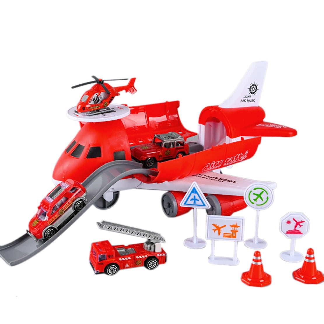Inertia Airplane Toys for Children Storage Transport Aircraft with